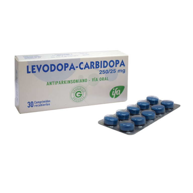 Levodopa Carbidopa 250 25 Mg Laboratorios Ifa   Levodopa Carbidopa 250 25 Mg 768x768 