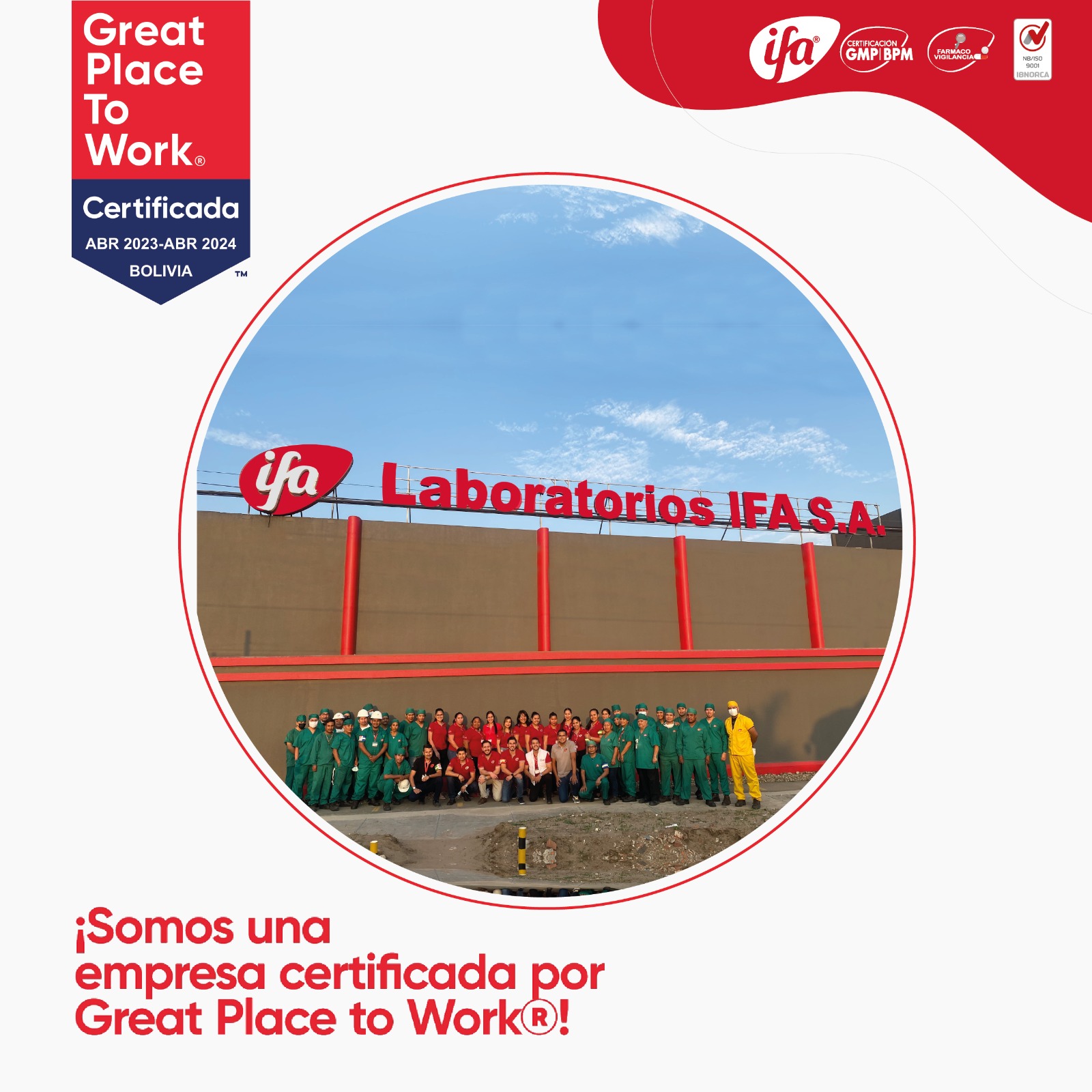 Laboratorios IFA S A Empresa Certificada Por Great Place To Work